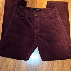 Maroon size 32 Prosperity narrow corduroy pants